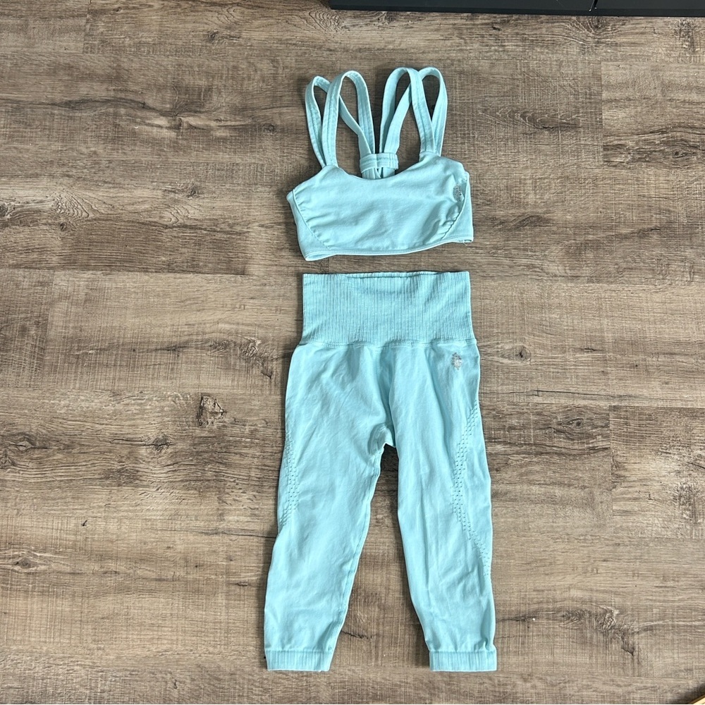 FP Movement Free People Cropped Leggings Sports Bra Set XS